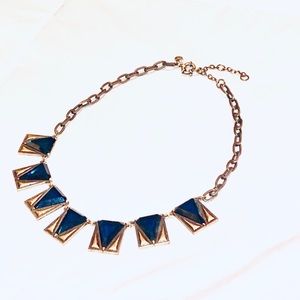 J. Crew Navy/Bronze Necklace